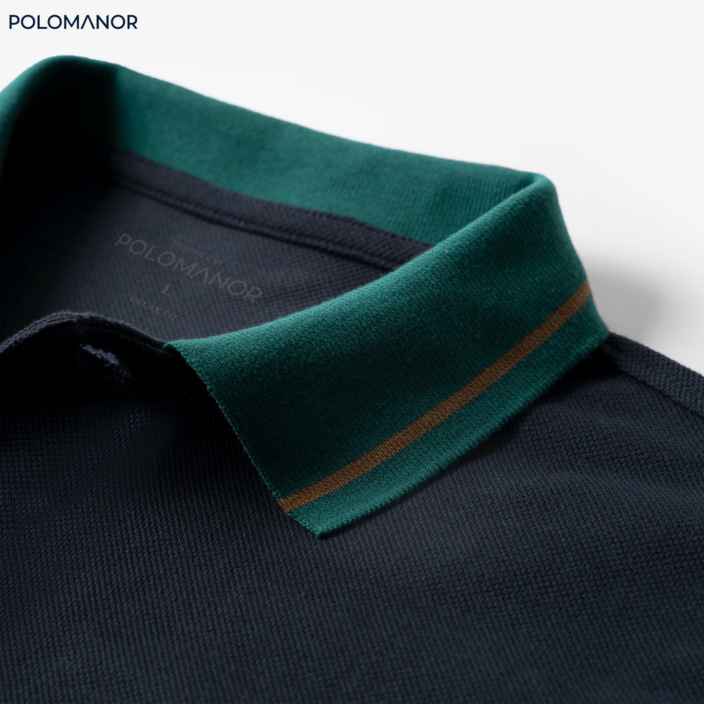 Áo Polo nam có cổ UGO-NAVY vải cá sấu cotton CMC, nam tính, thanh lịch, sang trọng - POLOMANOR