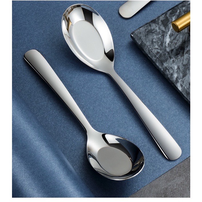 Muỗng thìa cơm phở súp inox cao cấp thép không gỉ - CANH CAM