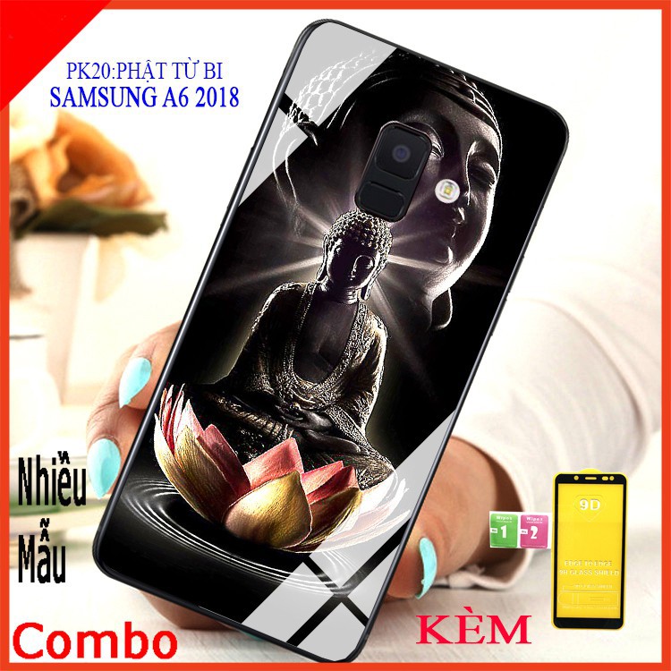 (COMBO ốp lưng )1 ốp lưng điện thoại SAMSUNG A6 2018 và 1 kính cường lực full màn hình SAMSUNG A6, Có kèm video sản phẩm