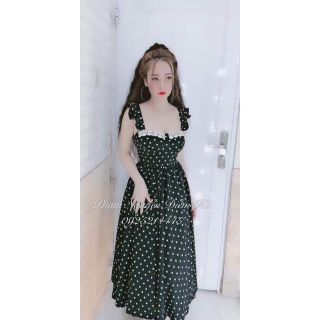 Maxi voan lụa cánh Tiên có mút ngực điệu đà