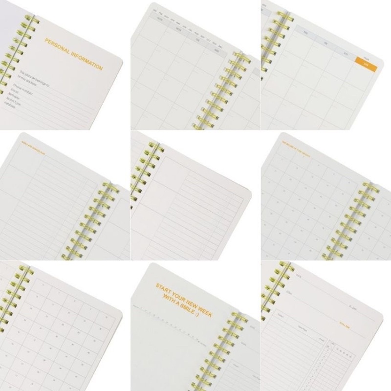 [FREESHIP] Sổ lò xo kép Study Planner Klong A5 200 trang