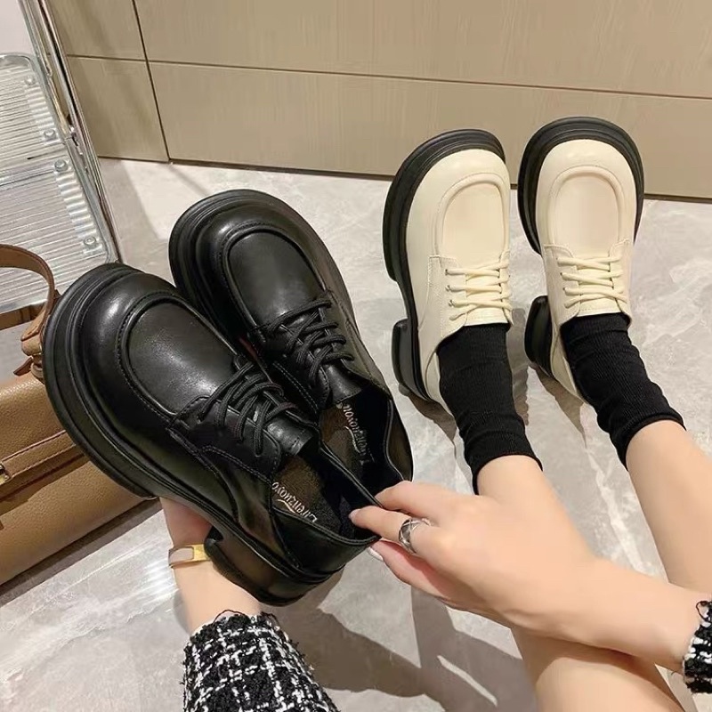 Giày Đốc sinh viên - nữ công sở cổ MiNa Hotren - PinkOri