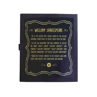Bookmark gỗ nam châm William Shakespeare