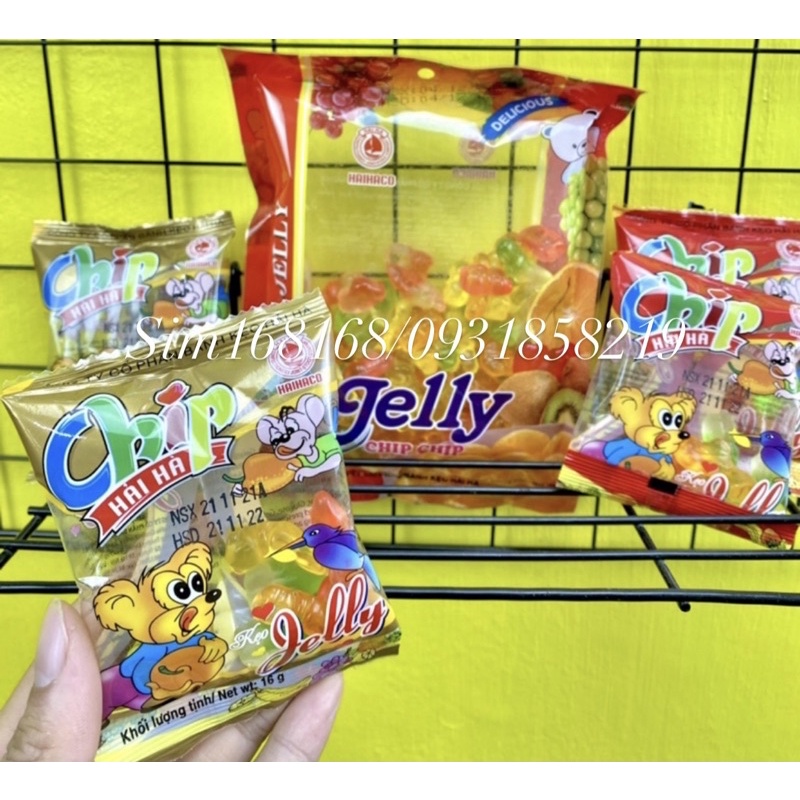 một gói kẹo dẻo chip trái cây