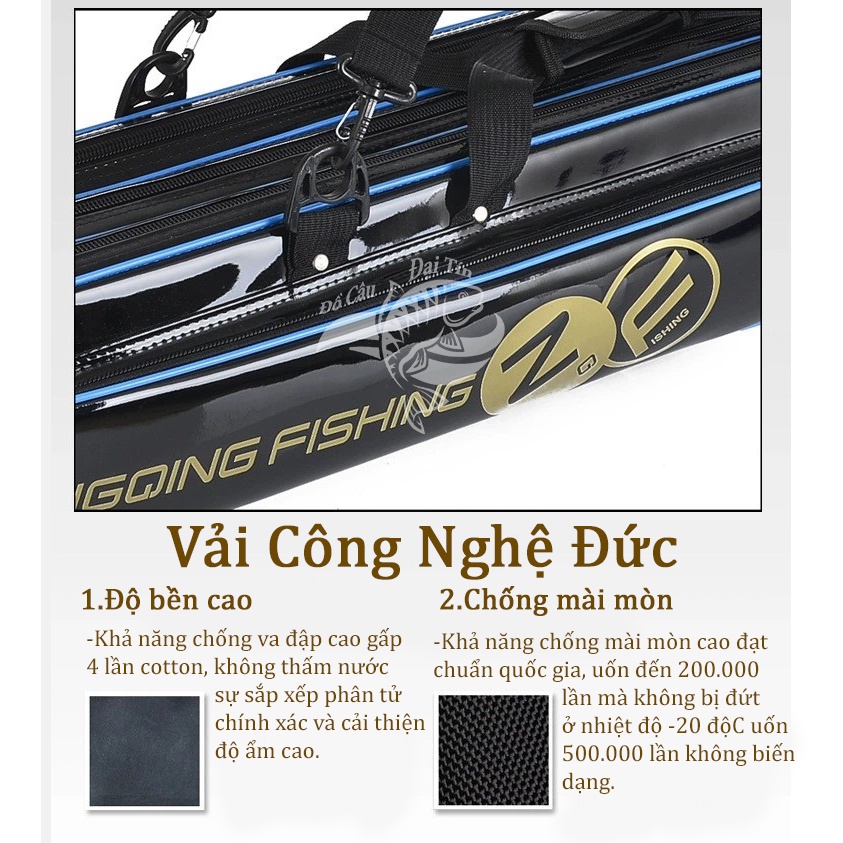 Bao Đựng Cần Câu 1m25 Dạng Cứng Chất Liệu Da Cao Cấp Chống Nước Chuyên Đựng Cần Câu Tay Phụ Kiện Câu Đài