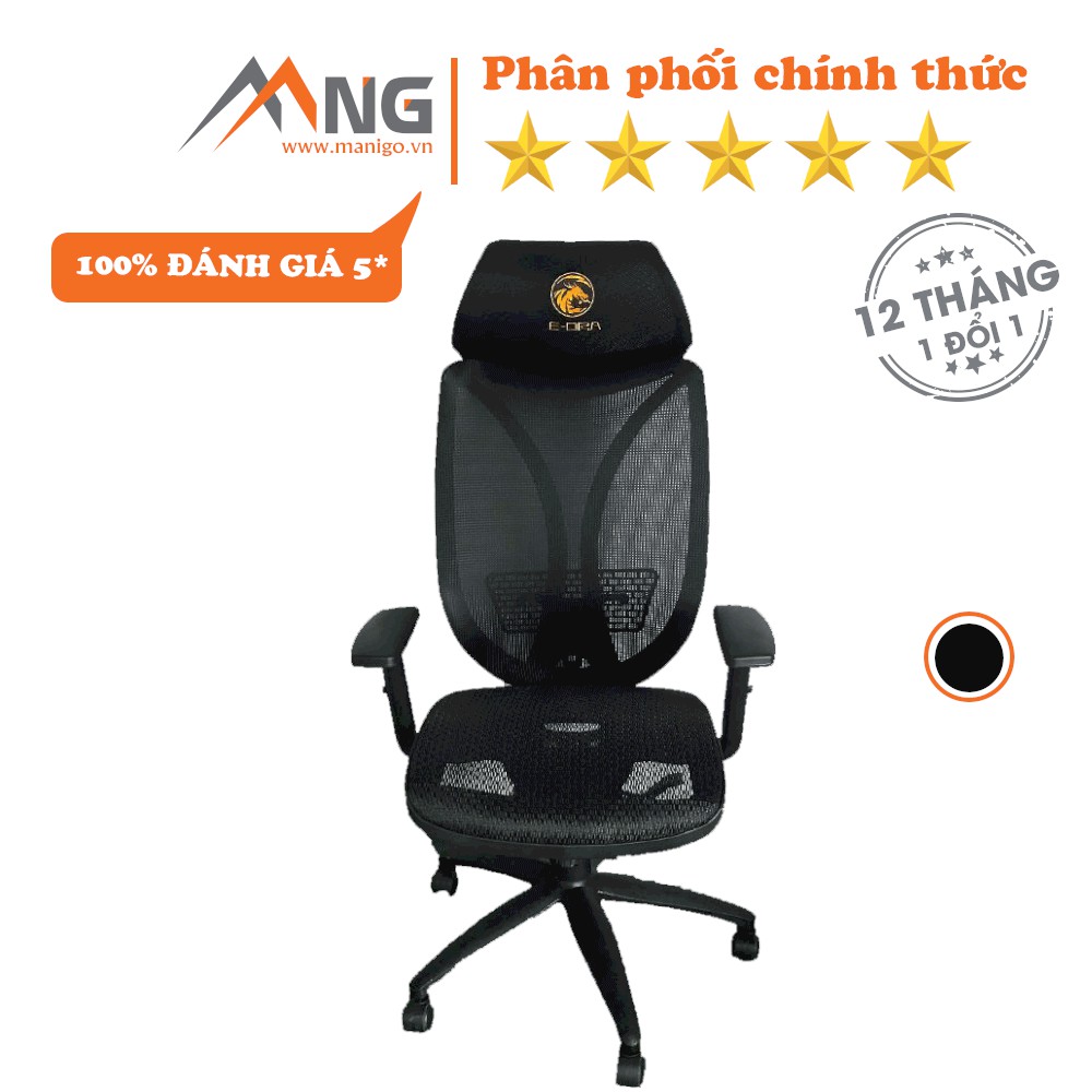 Ghế Văn Phòng, Chơi Game Edra Venus EGC211 Nhẹ Không Gây Tiếng Ồn Chính Hãng Cao Cấp Bảo Hành 12 Tháng