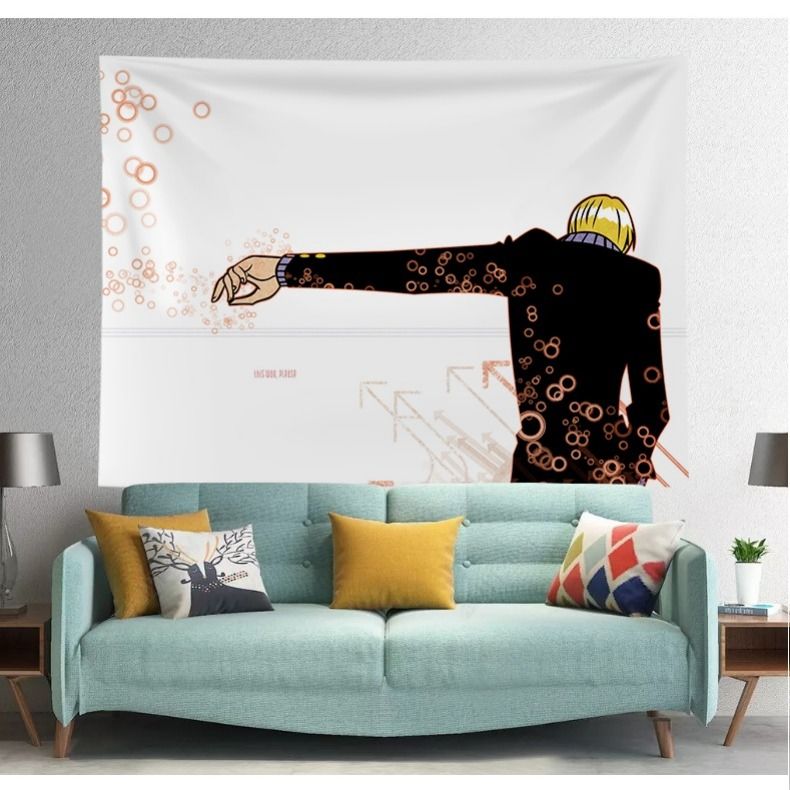 Thảm treo tường trang trí phòng ngủ hình anime One Piece