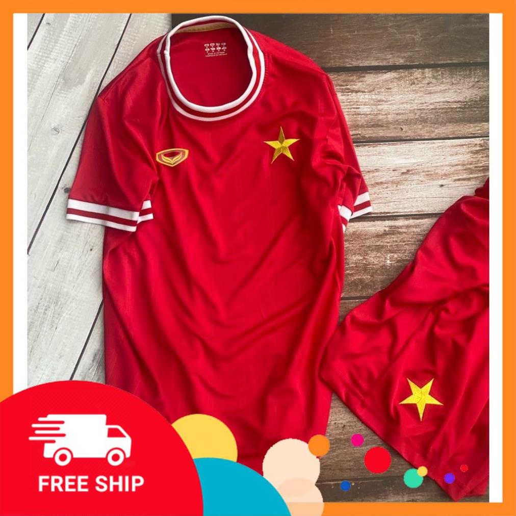 Bộ Quần Áo bóng đá ĐT VIỆT NAM  23/24 - Hàng Thun Thái - Logo Thêu