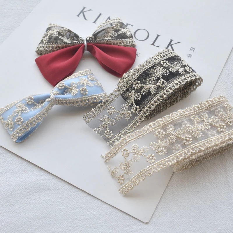 Cuộn Vải Ren Bản Rộng 4CM Dài 1 Yard Dùng Làm Đồ Thủ Công