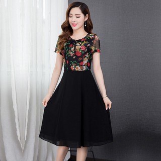 Đầm Voan Hoa Dự Tiệc ( từ 45-68kg)