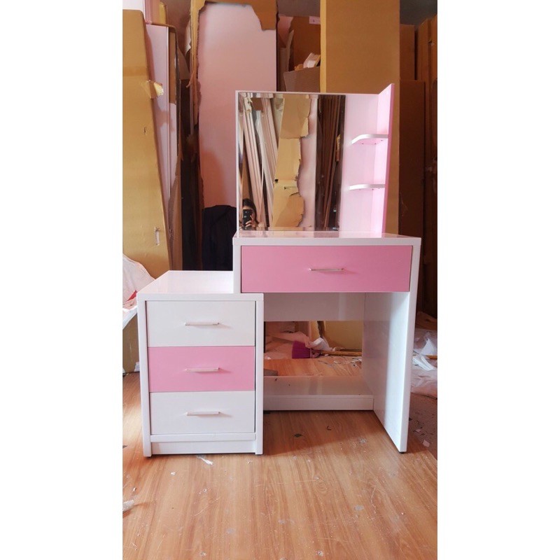 Bàn trang điểm nhựa chống cong vênh ẩm mốc mỗi mọt bảo hành 2 năm 160 x 100 x 40 x 55 cm - Tủ Nhựa Hoa Sen