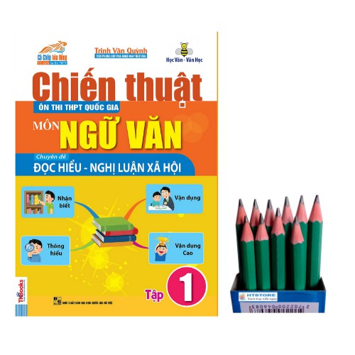 Sách - Chiến Thuật Ôn Thi THPT Quốc Gia Môn Ngữ Văn - Chuyên Đề Nghị Luận Xã Hội Tập 1 (tặng 12 cái bút chì)