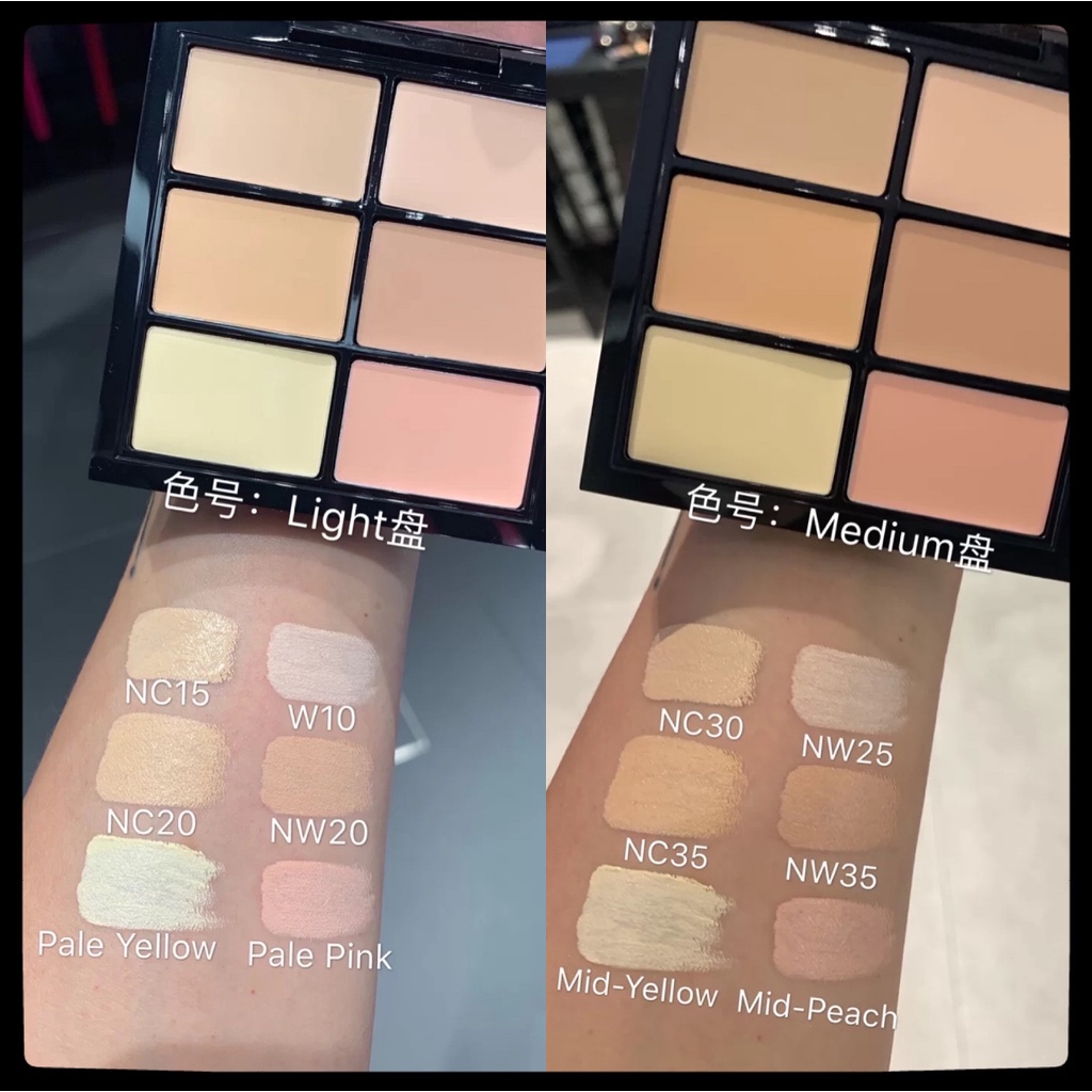 Bảng Kem Che Khuyết Điểm Mac Six Màu Sáng/Quầng Thâm Và Che Khuyết Điểm Mặt