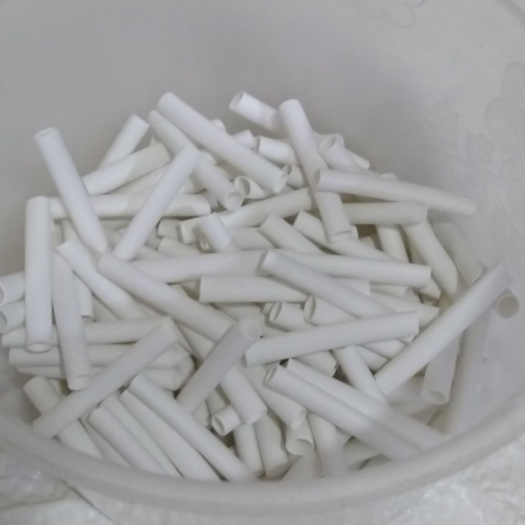 100 ống gen co nhiệt màu trắng phi 4 cắt sẵn 4cm.