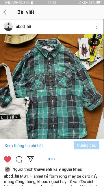 SƠ MI FLANNEL 2HAND 39k