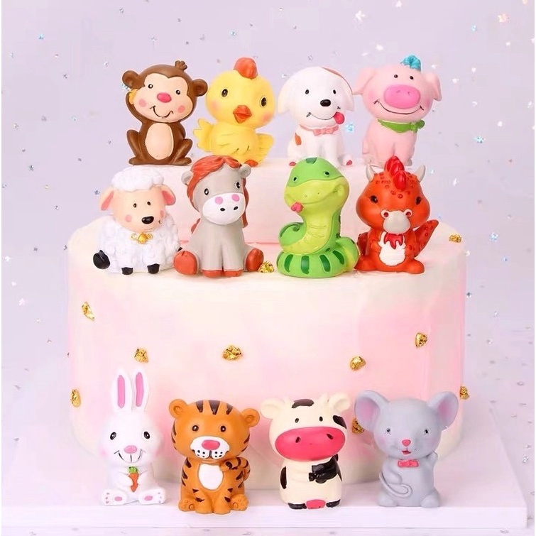 Bộ 12 con vật nhựa
