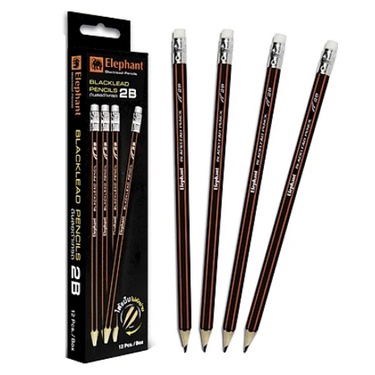 Bút Chì Elephant 2B Blacklead Pencils (12 cây/hộp)