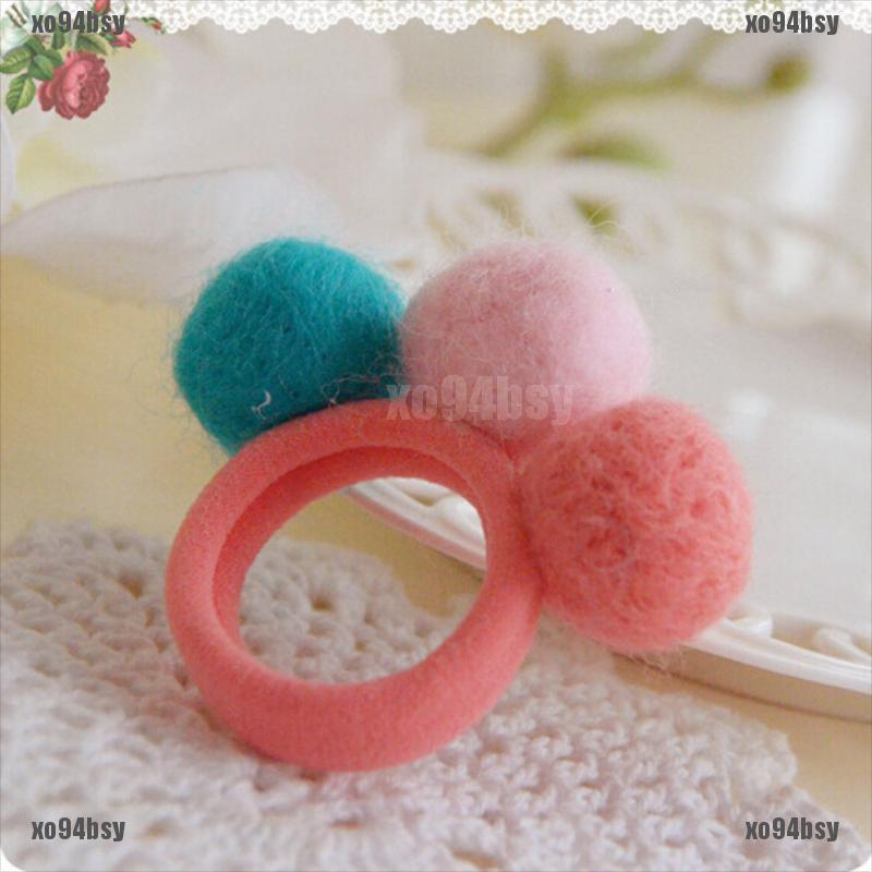1 Dây Buộc Tóc Đính Quả Bông Xinh Xắn Cho Bé Gái (94Bsy)