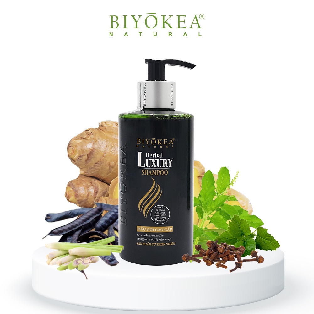 Dầu Gội Thảo Dược Cao Cấp Herbal Luxury Biyokea 320ml