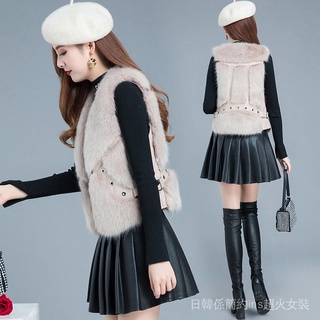 Cửa hàng chất lượng cao🔥áo khoác ghi lê giả lông thời trang nữ