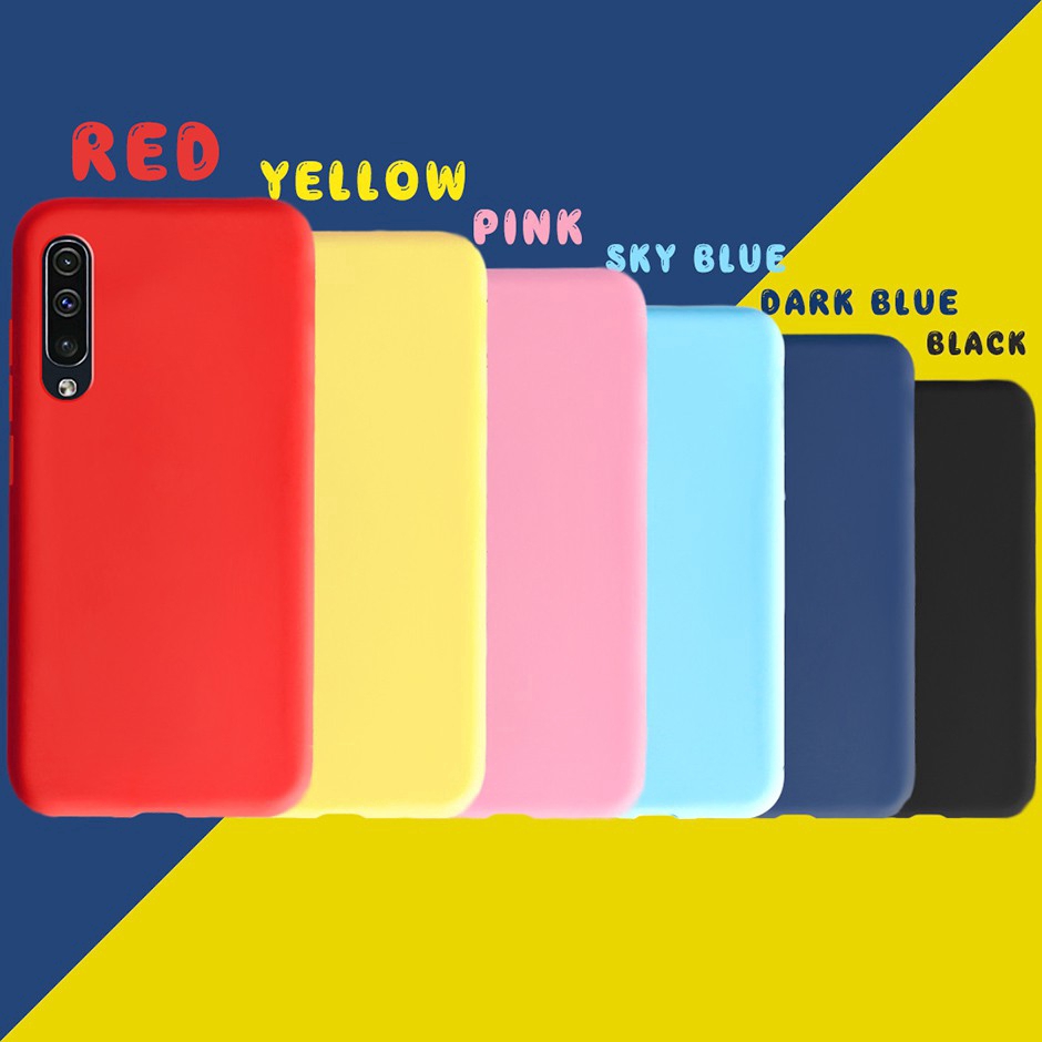 Ốp điện thoại silicon mềm trơn màu cho Samsung Galaxy A50 A 50 2019 A505 A505F SM-A505F
