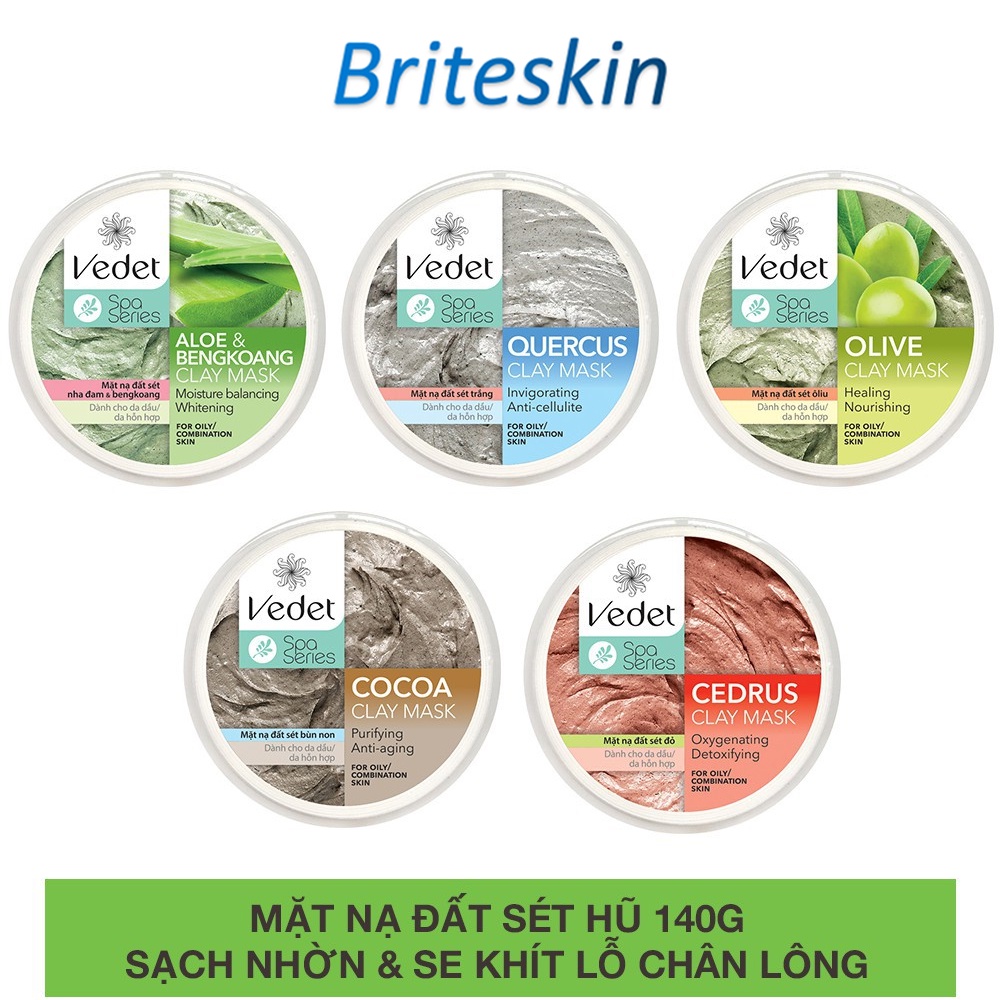 Dòng Mặt Nạ Đất Sét Hủ Vedette 140g | BigBuy360 - bigbuy360.vn