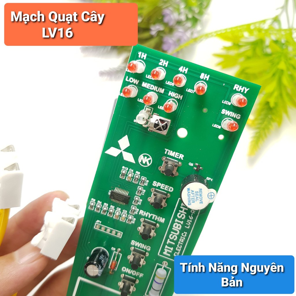 Mạch Quạt Cây Mitsubishi LV16 Các Dòng Hàn Sẵn Dây Tiện Dụng ❤️Bo Quạt Từ Xa Mitsu❤️Mạch Quạt Điều Khiển Từ Xa