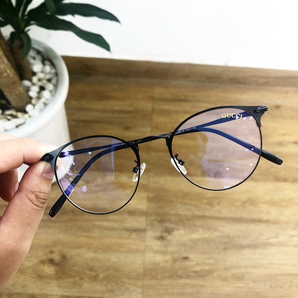 Gọng Kính Cận Kim Loại Dáng Bầu GC7024 - Lắp Mắt Cận Theo Yêu Cầu | BigBuy360 - bigbuy360.vn