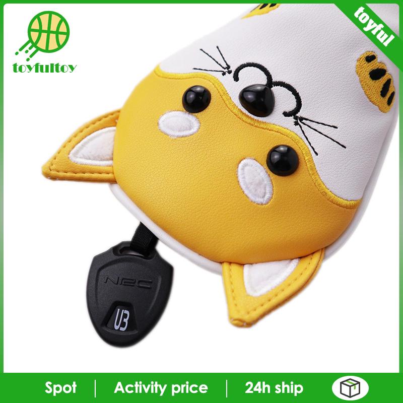 Bao Da PU Bọc Đầu Gậy Đánh Golf 400cc Thẻ Tên Tiện Lợi Chất Lượng