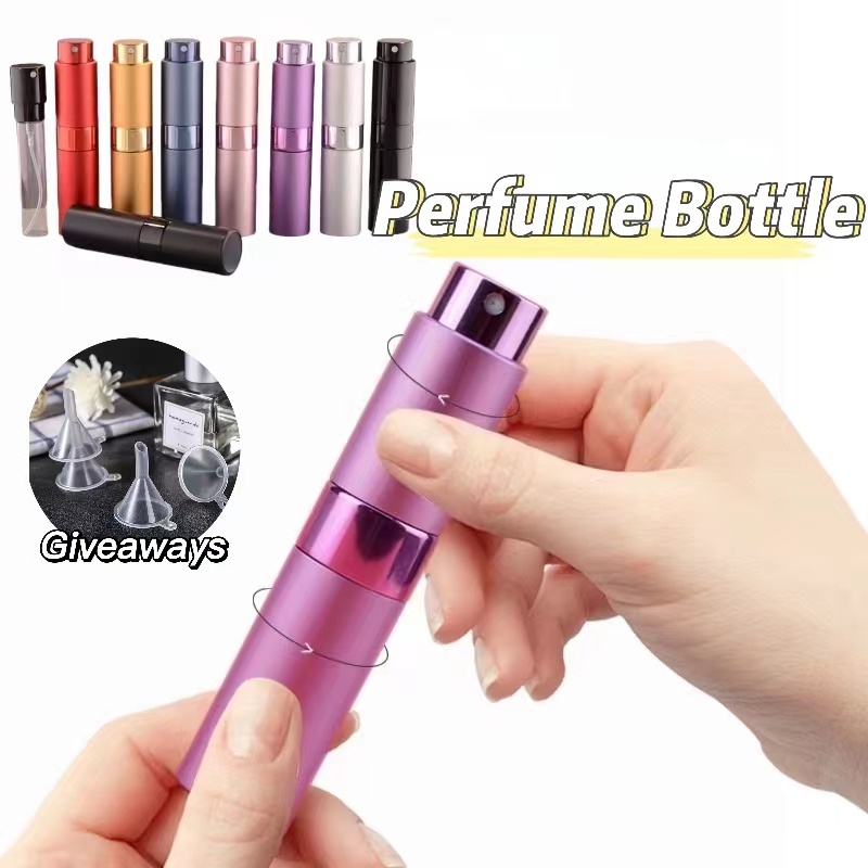 < Mua 1 Tặng 1 Phễu > Chai Nước Hoa / Chai Nước Hoa Thủy Tinh Xoay Tiện Lợi Cho Du Lịch