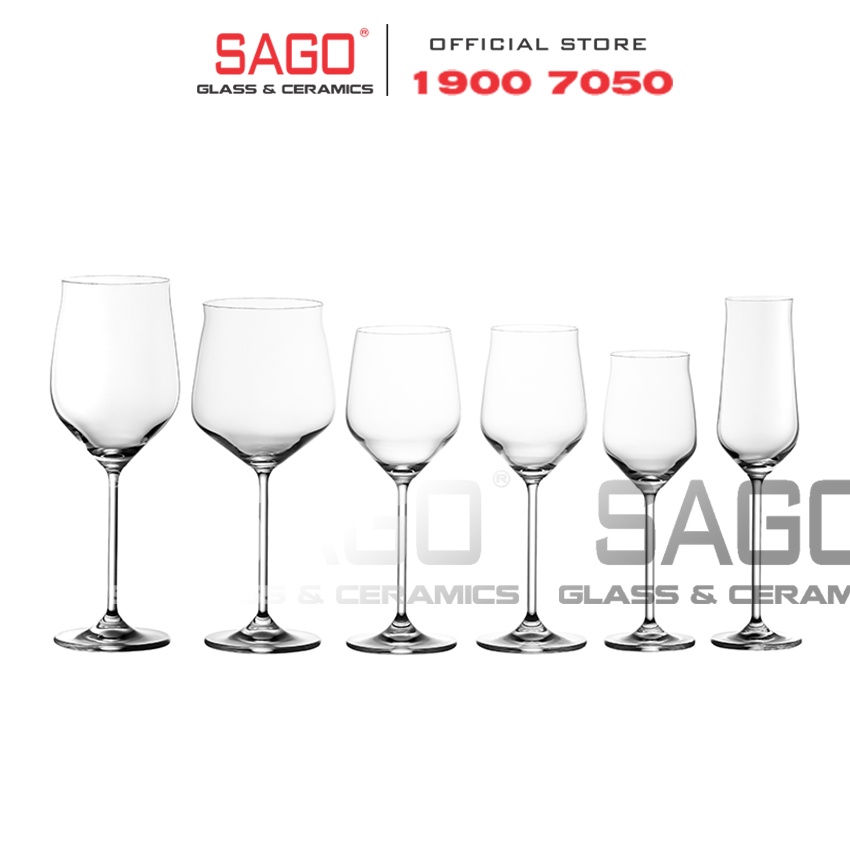 Ly thủy Tinh Pha Lê IDELITA VICTORIAN Crystal Glasses 720ml , 650ml , 450ml ,  250ml | Tùy Chọn Dung Tích