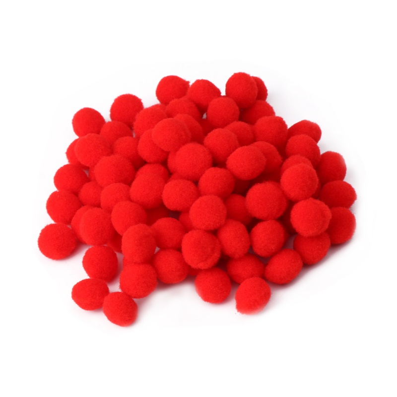 Set 100 Quả Cầu pom pom Đa Năng Dùng Để Làm Đồ Trang Trí Thủ Công diy Mới