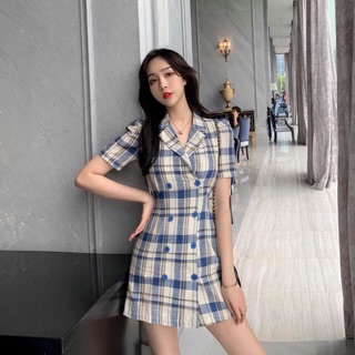 Combo Đầm caro Thuỳ Tâm