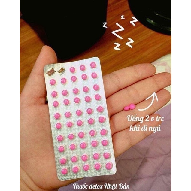 Nhuận tràng táo bón Detox Kokando Nhật Bản vỉ 50 viên