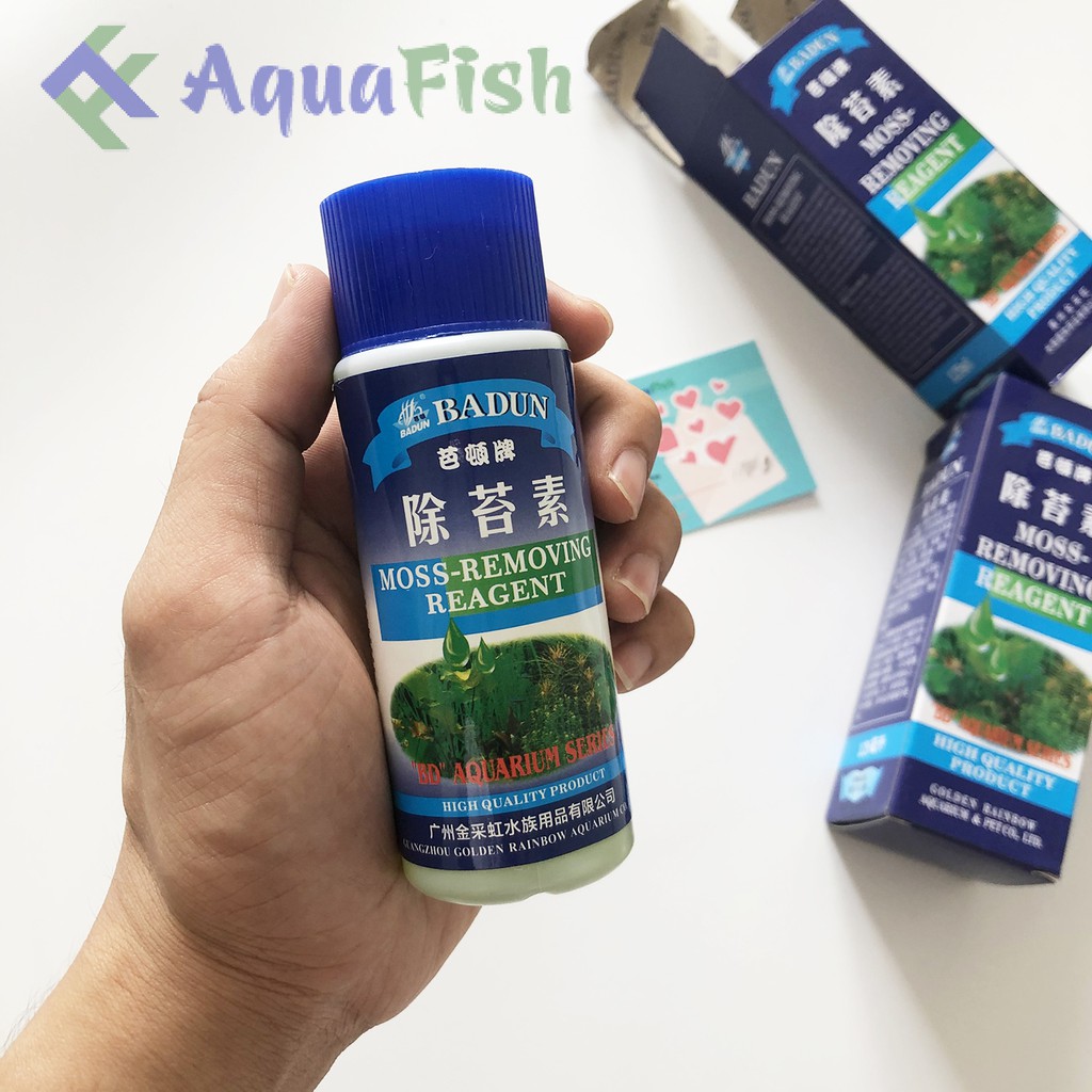 Th.uốc Diệt Rêu Badun 125ml Cho Bể Cá Cảnh, Hồ Cá Cảnh