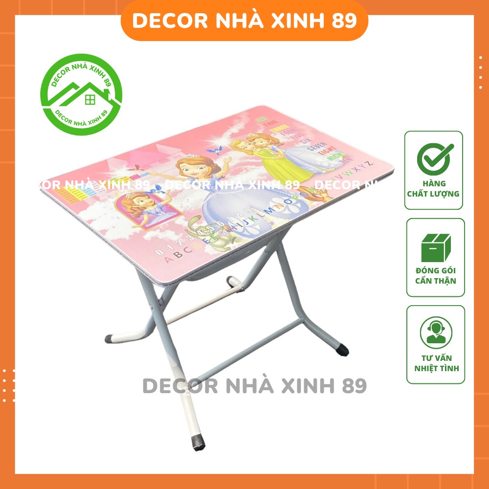 Bàn Gấp và Ghế Nhựa Đúc Cho Trẻ Em Mầm Non Và Cấp 1 Ngồi Học - Decor Nhà Xinh