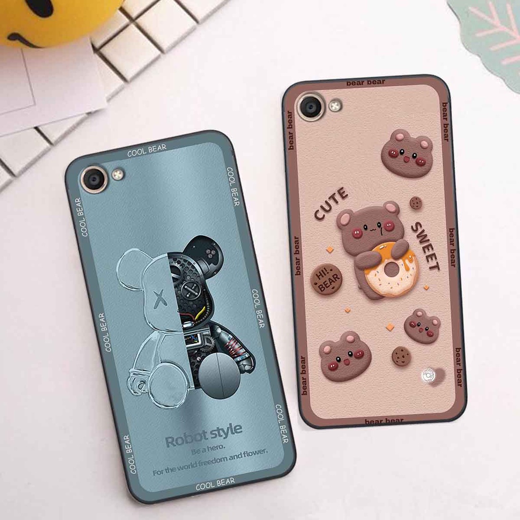 Ốp Vivo V5 / V5 Plus / Y67 bear brick, gấu đáng yêu, dễ thương