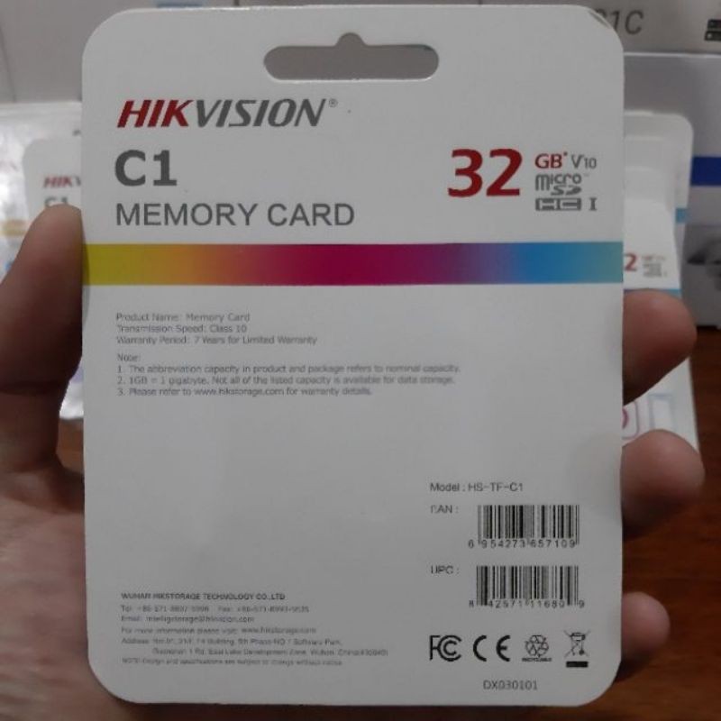 THẺ NHỚ HIKVISION C1 BẢO HÀNH CHÍNH HÃNG 24 THÁNG