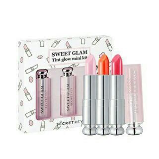Mini kit son dưỡng có màu Secret Key Sweet Glam Tint Glow