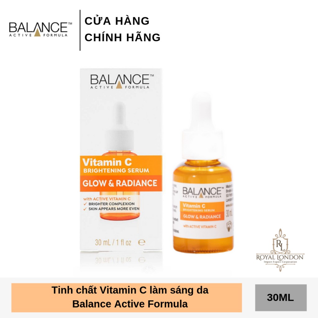 Serum Trắng Da, Mờ Thâm Balance Active Formula Vitamin C Brightening 30ml