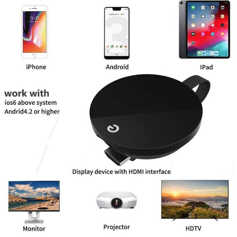 Thiết Bị Chia Sẻ Hình Ảnh Không Dây G7S 2.4G / 5G WiFi HDMI Cho Google Chromecast 3 Cromecast