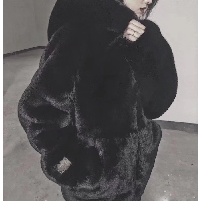 Áo Khoác cotton Dáng Rộng Có Nón Trùm Đầu Và Khóa Kéo Thời Trang unisex