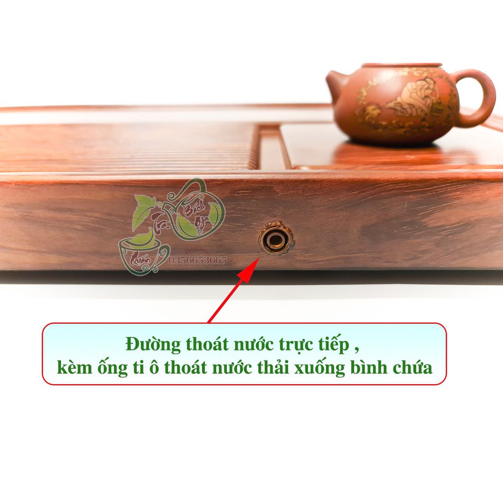 ⚡️Flash Sale ⚡️Khay Trà bakelite Nguyên Khối - Vân Cẩm Lai - Dành Cho Người Biết Chơi