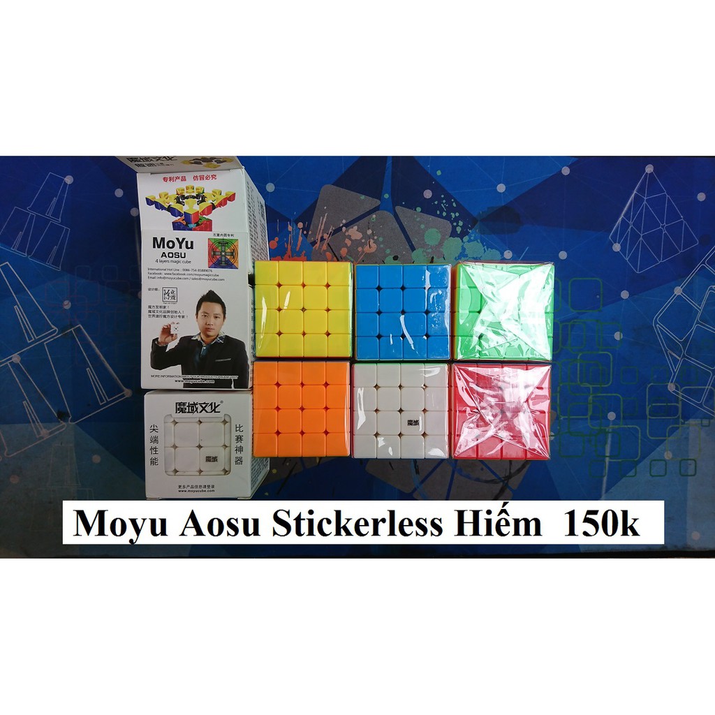 Rubik 4x4x4. FlagShip Siêu Giảm Giá Aosu Stickerless