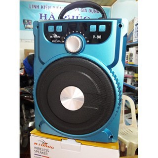 Loa bluetooth karaoke p88 p89 tặng kèm micro dây - 24