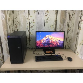 Bộ máy tính để bàn Main H81 + CPU i3 4130 + ram 8gb + vga gtx 750 2gb + Nguồn 400w + SSD 120gb + màn hình LG 24 inch