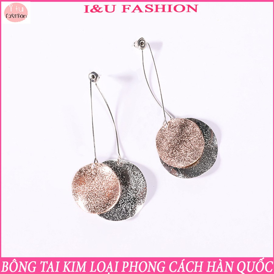 Khuyên tai bông tai nữ chất liệu kim loại cá tính độc đáo , vừa thời trang sang chảnh vừa dễ thương , thanh lịch KT-82