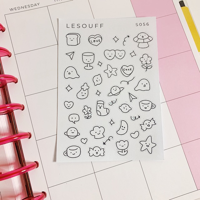 S056 - STICKER TRANG TRÍ PLANNER, BULLET JOURNAL