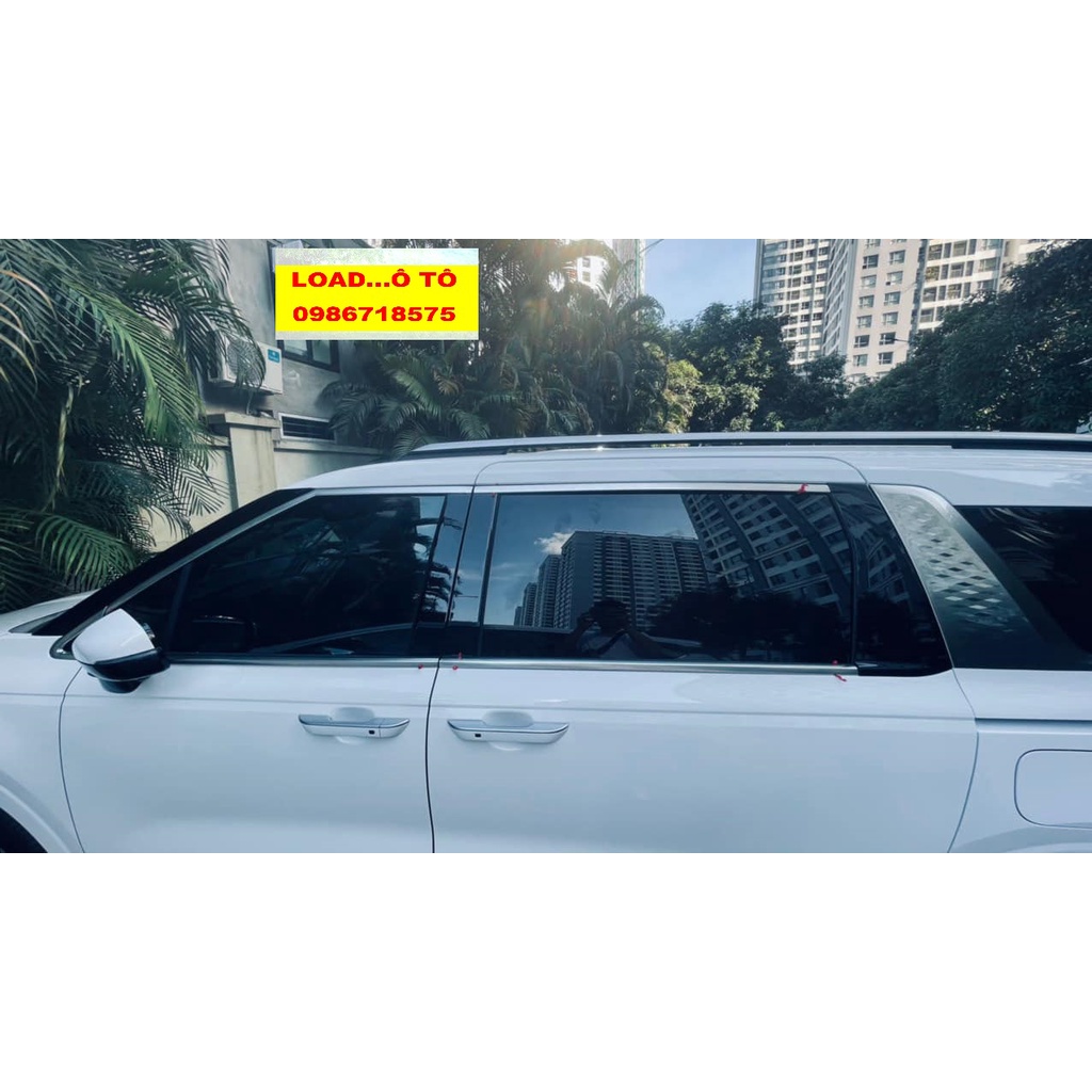 Ốp Nẹp Viền Chân Kính, Cong Kính Xe KIA CARNIVAL 2022-24 Mẫu Inox Cao Cấp