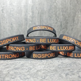 Vòng đeo tay thể thao truyền cảm hứng be strong be luxury, vòng tay cao su quà tặng cao cấp - bsvt1